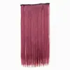 Peruca colorida 5-card hair patch peça única cabelo liso espessado cortina de cabelo de cinco clipes fibra química europeia e americana hair patch
