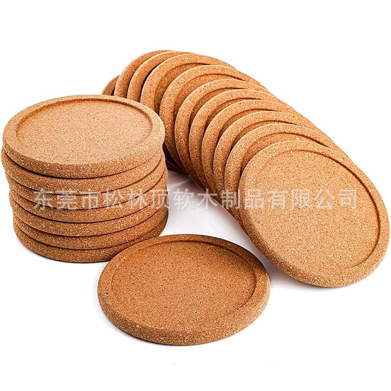 唇边凹形软木杯垫