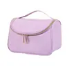 Bolsa de Maquiagem Grande Capacidade Simples Transfronteiriça, Bolsa Portátil de Armazenamento de Cosméticos em Couro PU, Necessaire, Bolsa de Viagem
