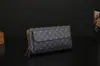 Bolso de Mano para Hombre Bolso de Mano de Negocios para Hombre con Doble Cremallera Gran Capacidad Bolsa para Teléfono Móvil Bolso de Mano para Hombre Comercio Exterior Transfronterizo Venta al por Mayor