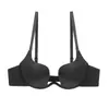Lencería Sexy Push-Up Europea y Americana Transfronteriza, Múltiples Estilos de Uso, Sujetador Invisible de Cuello Halter, Sujetador de Espalda Descubierta Belleza en Forma de U