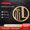 Sinal de plástico galvanizado impressão de logotipo acabamento chá relevo caixa de presente sinal embalagem de presente de vinho fabricantes de placas de nome fornecimento