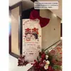 Placa de Boas-Vindas para Noivado, Placa de KT, Foto Criativa do Casal da Infância, Placa com Atmosfera de Alto Padrão para Entrada do Casamento