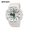 Reloj Electrónico Sanda 6027 Cronógrafo Deportivo Doble Pantalla Para Hombre y Mujer Estudiante Pareja Moda Exterior Personalizado Creativo