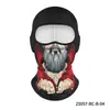 Mascarilla facial digital impresa de cara divertida para hombre, transfronteriza, para otoño e invierno, a prueba de viento para exteriores, engrosada, forrada de polar, cálida, adecuada para ciclismo y esquí