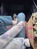 Invierno Nuevo Estilo Tejido Color Degradado Estampado de Moño Prenda Base de Punto Blusa para Mujer Chaqueta Pequeña Top de Manga Larga