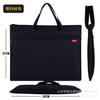 Fabricantes fornecem bolsa de arquivo em lona de grande capacidade, bolsa de arquivo portátil, bolsa com zíper duplo, pasta de conferência masculina, negócios