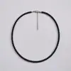 Collar corto de cuentas de arroz pequeñas de 4 mm, moderno para jóvenes, joyería de cadena para clavícula de perlas de imitación, simple, hecho a mano, con cuentas, cadena de cuentas redondas