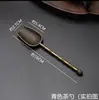 Cuchara de té de aleación Creativo Accesorio para ceremonia del té del hogar Solo Cuchara de té de metal Herramienta para preparar té Pala de té Cuchara para hojas de té