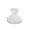 Caixa de Armazenamento de Resina DIY Guirlanda Estéreo 3D de Gesso Vaso de Flor Menina Ornamento Suporte para Copo de Vela Molde de Silicone