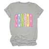 Amazon eBay sitio independiente casual cómodo elegante mujer mayor 2027 camiseta de manga corta con cuello redondo a rayas