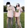 Algodão Puro Penteado, Conjuntos Combinando para Casais (Homens e Mulheres), Estilo Nicho de Verão, Tops Tendência 100% Algodão