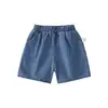Calça Infantil Jellybaby Shorts de Verão para Crianças Roupa de Verão para Bebês Jeans Macio Casual de Verão para Crianças