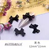 Novos Acessórios para Nail Art de Laço Preto e Branco Clássico Fosco Estilo Japonês Versátil Decoração Tridimensional para Unhas