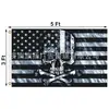 Bandera Pirata con Calavera y Tibias Cruzadas, Buitre, Bisonte, Lobo, Pancarta Gráfica Náutica, Señal Decorativa para Exteriores y Interiores, Pirata