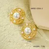 Pendientes Antiguos Europeos y Americanos Transfronterizos Esmeralda Retro Francés Acero Inoxidable de Alto Grado Pendientes de Acero Inoxidable Pendientes Extranjeros
