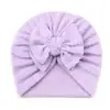 Chapéu Jacquard Europeu e Americano para Bebê Novo Chapéu Fetal Sem Costura Fofo para Bebê Chapéu Fofo Infantil com Laço