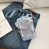 Bolso para teléfono de nuevo estilo 2026, con compartimento para botella de agua y colores contrastantes, un bolso cruzado ligero y lindo para mujer