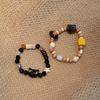 Pulsera Miau Mi pequeña con diseño de nicho retro para mujer, estilo francés, retro, personalizada, sencilla, combinable y elegante.
