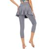 Calça Capri Feminina, Adequada para Esportes, Atividades ao Ar Livre, Yoga, Secagem Rápida, Design Falso de Duas Peças, Calça Fitness, Verão, Amazon, Justa, Corrida