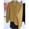 Suéter Abrigo Europeo Pesado y Hermoso de Año Nuevo Rojo Cereza para Mujer Invierno de Gama Alta Super Lindo Cárdigan de Punto