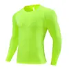 Ropa de Compresión para Hombre Transfronteriza Entrenamiento Deportes Fitness Running Manga Larga Alta Elasticidad Secado Rápido Camisa Manga Larga Camiseta Al Por Mayor