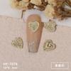 Cyber Celebrous Nail Art Love Alloy Jóias Coelho Metal Siaman Bow Japonês Tridimensional Urso Nail Decoration