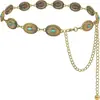 Corrente de Cintura Popular Metalizada Cruzada Versátil Moda Retro Cinto de Corrente para Cintura Acessório de Vestido Ornamento de Cintura