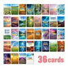 Compra Directa Transfronteriza de 36/72 Tarjetas Inspiradoras Paisajísticas, Estilo Artístico Juvenil y Sanador Postales de Paisajes Naturales