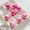 [Diario rosa] Acrílico cuentas redondas lindas cuentas de fondo con cuentas cuentas pintadas a mano material hecho a mano diy pulsera
