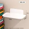 Estante Plegable de Pared Baño Ducha Dormitorio Mesita de Noche Estante de Almacenamiento Montado en Pared sin Taladro Colgador de Pared