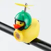 Popular Patito Amarillo Bocina de Ciclismo Luz Pato Turbo Control por Cable Luz Delantera Bocina de Bicicleta Luz de Bicicleta Decoración