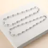 Joias Europeias e Americanas Mais Vendidas Colar Curto para Meninas Melhor Amiga Corrente de Clavícula com Pérolas Artificiais de Luxo Leve Corrente de Contas para Clavícula Colar Atacado
