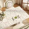 Mantel Individual Floral Fresco, Impermeable, Resistente a Manchas, Resistente al Calor, Rectangular, Mantel Resistente a Altas Temperaturas, Mantel para Mesa de Centro, Tapete Protector