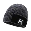 Gorro de lana de invierno con ala para proteger las orejas para hombres de mediana edad y ancianos, gorro de tigre para ciclismo al aire libre, gorro de punto de una sola pieza que protege el cuello
