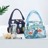 Nova bolsa com zíper bolsa de almoço portátil bolsa de lona à prova d'água bolsa de mãe feminina bolsa de mão bolsa de lona para lancheira bolsa de mão