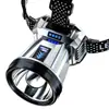 Linterna frontal T998 Recargable Luz exterior para pesca Montada en la cabeza Impermeable Larga duración Alta luminosidad Batería de litio