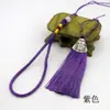 Pingente de Cabeça de Cordão com Contas de Jade Sintético Nó de Borla Boca de Peixe Pingente de Borla Pendurado Acessórios para Joias DIY