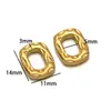 Triángulo de Presión de Aceite Marco Ovalado Anillo Cuadrado Colgante Colgante de Acero Inoxidable Accesorios para Collar Pulsera DIY Transfronterizos