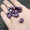 Cristal de Dragão Roxo Otimizado Hexagonal Estrada para o Sucesso Jade Contas Soltas Jadeita Quartzo Roxo Contas Multifacetadas Tipo Barril Acessórios de Joias Contas