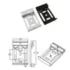 Hebilla de Riel Guía Industrial DIN35mm HS-A35 Soporte de Montaje Fijo Aleación de Aluminio Hebilla Blanca Negra