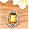 Octogonal vidrio cosido a mano garra taladro cristal vidrio garra cadena bolsa cuatro agujeros enhebrado decorativo taladro lazo flor accesorios