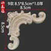 Tallado en Madera Dongyang Flor de Esquina de Madera Maciza Decoración Estilo Europeo Aplique de Madera Maciza Tallada Pieza de Tallado en Madera Flor de Esquina de Tallado en Madera Mueble Puerta de Gabinete