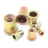Tuerca remachable Cabeza plana Patrón vertical Moleteada Zinc plateado Tuerca remachable Agujero pasante Tapa de tracción Tuerca de tracción Tirar M3M6M8