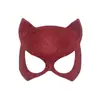 Máscara Media Cara Mascarada Carnaval Veneciano Fiesta de Máscaras Plástico Transfronteriza Máscara de Ojos Máscara de Cara de Panda para Mujeres