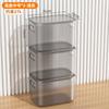 Caixa de Armazenamento Transparente Grande Capacidade Doméstica Guarda-Roupa Roupas Caixa de Plástico Baú de Brinquedos Organização de Armazenamento Cesto de Armazenamento