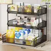 Estante de almacenamiento de escritorio, gabinete lateral de mesa de comedor, estante de bocadillos de varias capas, portavasos y portabolsitas de té, estante para tazas de encimera de entrada, organizador de almacenamiento de tazas
