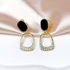Nova moda leve luxo longo Tassel Ear Clip sem furos de orelha Nicho Design Moda All-match brincos high-end brincos