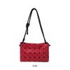 Bolsa de Tofu Zhai San Yi Sheng 2024 Novo Padrão Geométrico de Diamante Bolsa com Cordão Moda Simples Bolsa de Ombro Transversal