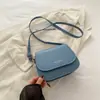 Bolso sencillo y bonito para mujer, nuevo bolso cuadrado pequeño de estilo coreano de moda 2024, bandolera informal con textura, bonito bolso de hombro.
